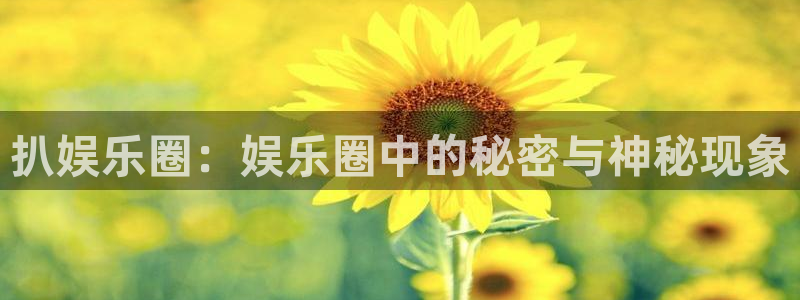 运达娱乐体育凯捷平台主管：扒娱乐圈：娱乐圈中的秘密与神秘现象